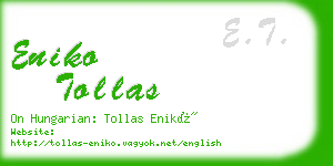 eniko tollas business card